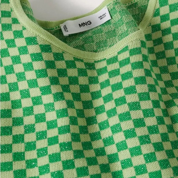 MANGO Checks Knitted Sweater - Picture 3 of 8